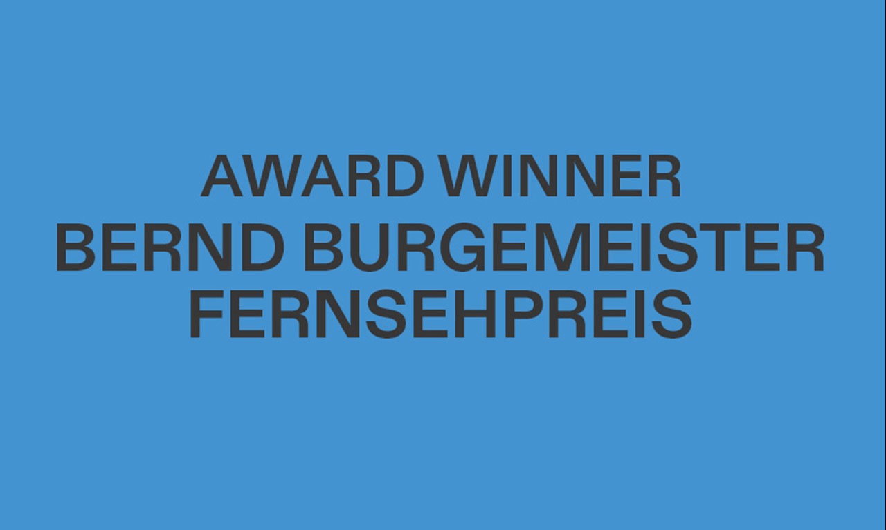 PREISVERLEIHUNG: BERND BURGEMEISTER FERNSEHPREIS